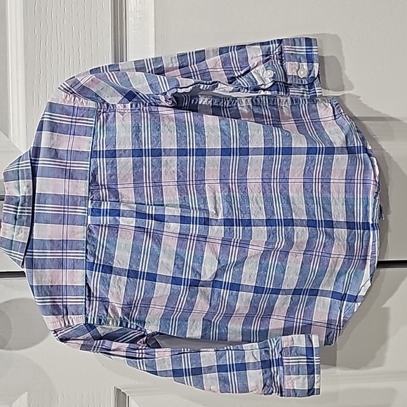 Plaid Janie and Jack button down - Picture 5 of 6